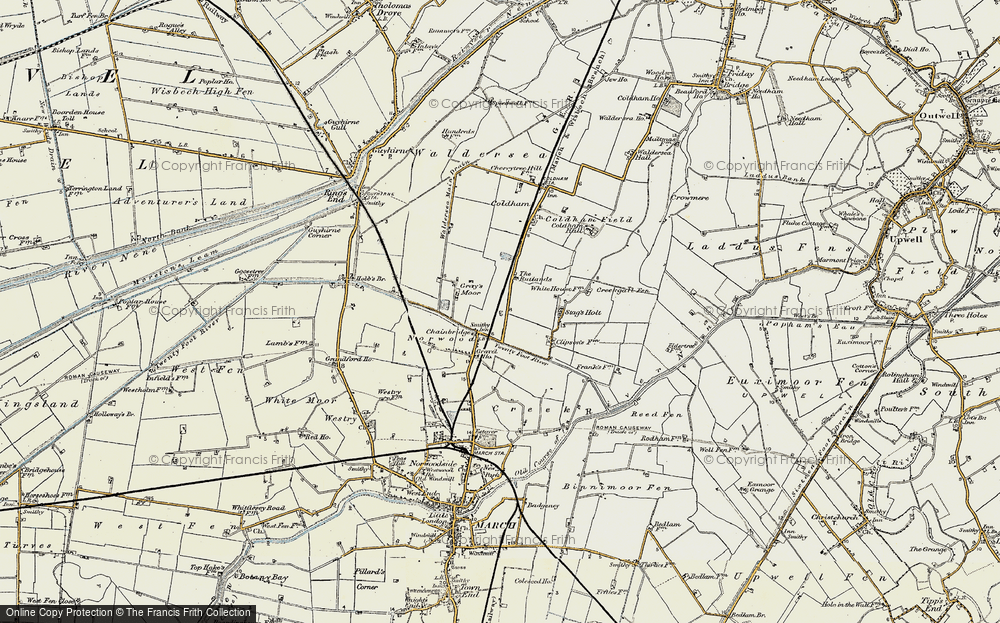 Old Map of Chainbridge, 1901-1902 in 1901-1902
