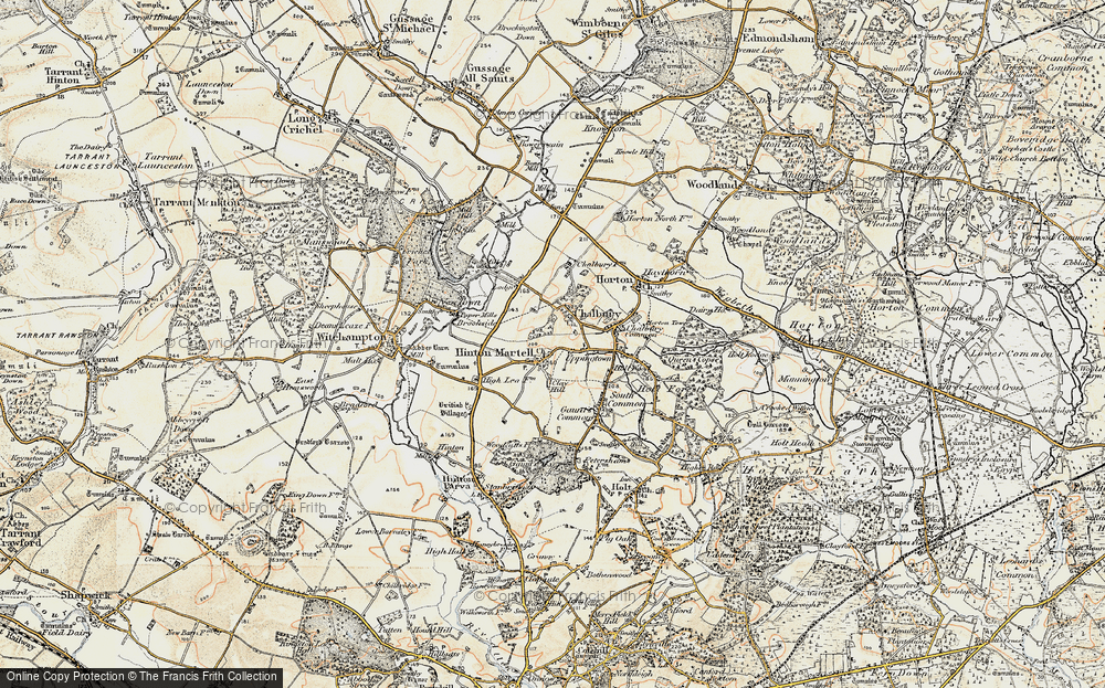Old Map of Chalbury, 1897-1909 in 1897-1909