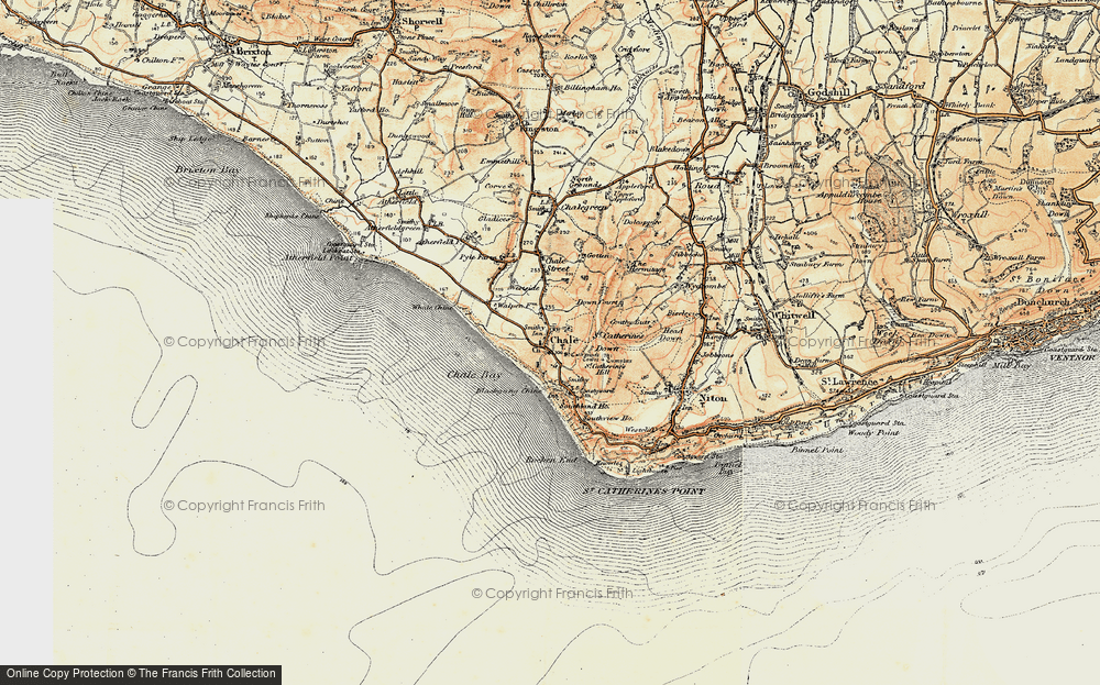 Old Map of Chale, 1899-1909 in 1899-1909