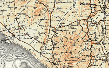 Old map of Chale Green in 1899-1909