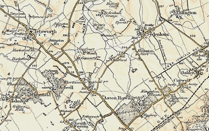 Old map of Chalford in 1897-1898