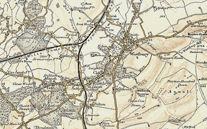 Old map of Chalford in 1898-1899