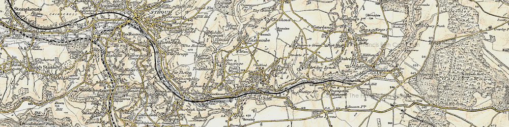 Old map of Chalford Hill in 1898-1899