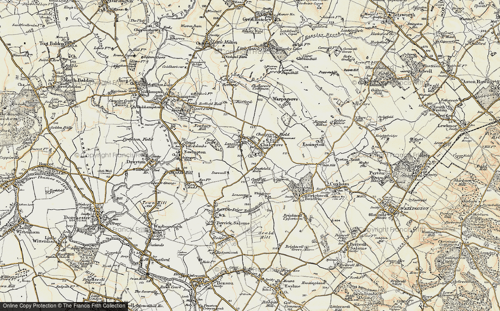 Old Map of Chalgrove, 1897-1899 in 1897-1899