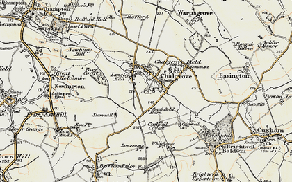 Old map of Chalgrove in 1897-1899