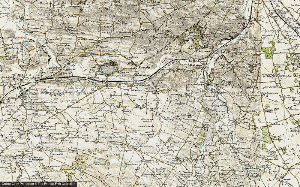 Old Map of Chalkfoot, 1901-1904 in 1901-1904