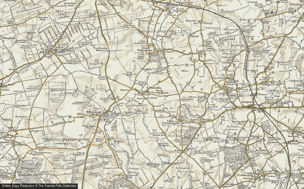Old Map of Chalkhill, 1901-1902 in 1901-1902
