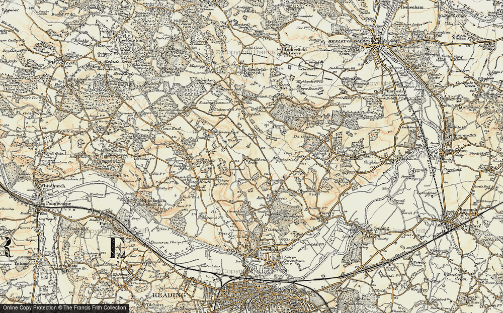 Old Map of Chalkhouse Green, 1897-1909 in 1897-1909
