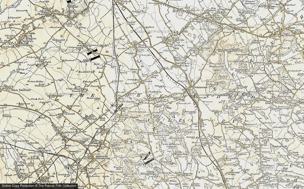 Old Map of Chalkshire, 1898 in 1898