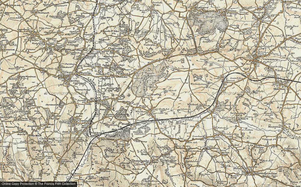 Old Map of Chalkway, 1898-1899 in 1898-1899