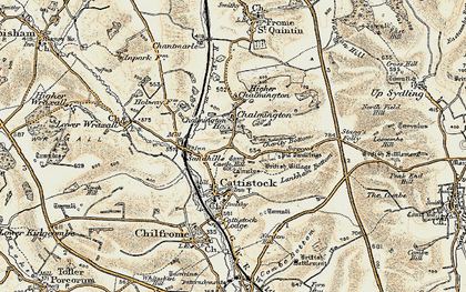 Old map of Chalmington in 1899