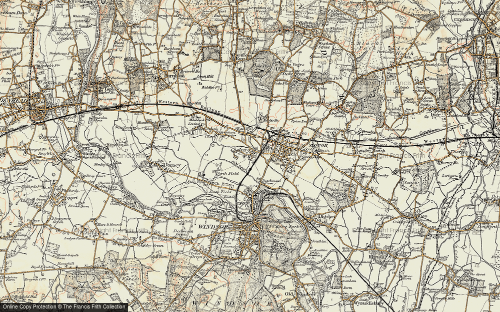 Old Map of Chalvey, 1897-1909 in 1897-1909