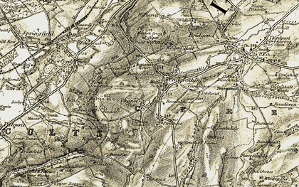 Old map of Barbarafield in 1906-1908