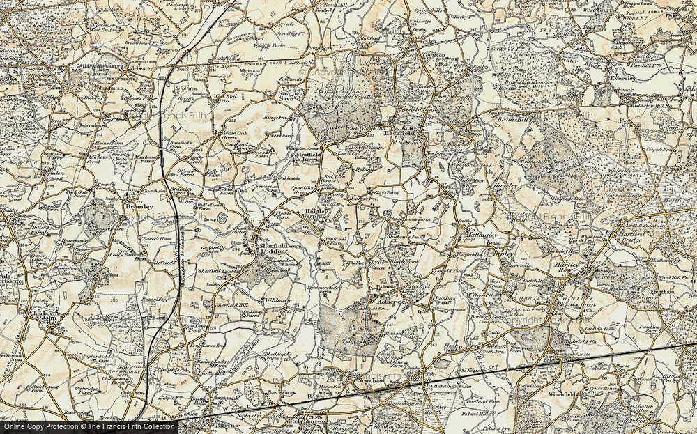 Old Map of Chandlers Green, 1897-1900 in 1897-1900
