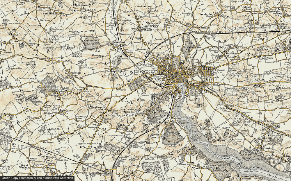 Old Map of Chantry, 1898-1901 in 1898-1901