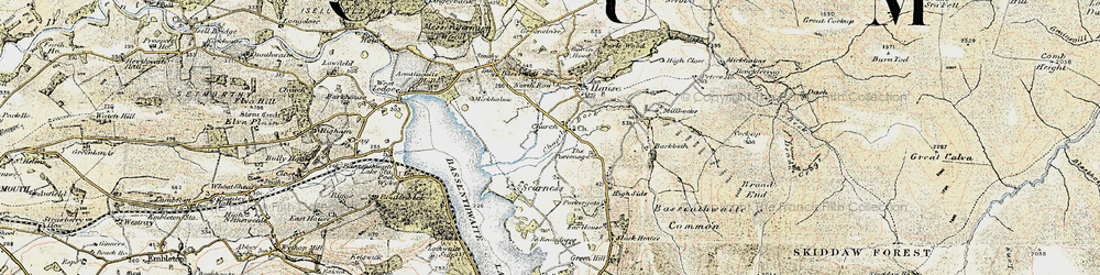 Old map of Chapel in 1901-1904