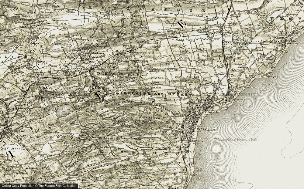 Old Map of Historic Map covering Wester Bogie in 1903-1906