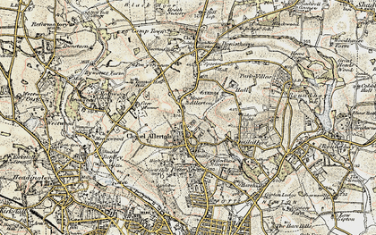 Old map of Chapel Allerton in 1903-1904