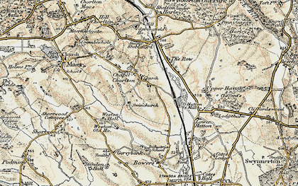Old map of Chapel Chorlton in 1902