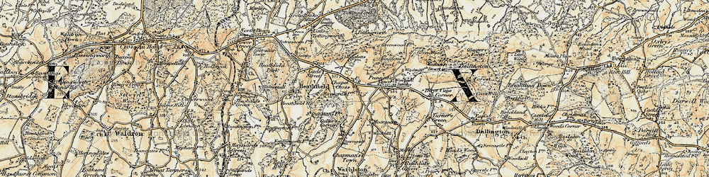 Old map of Beaconland in 1898