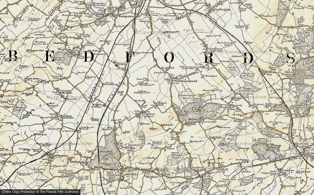 Old Map of Chapel End, 1898-1901 in 1898-1901