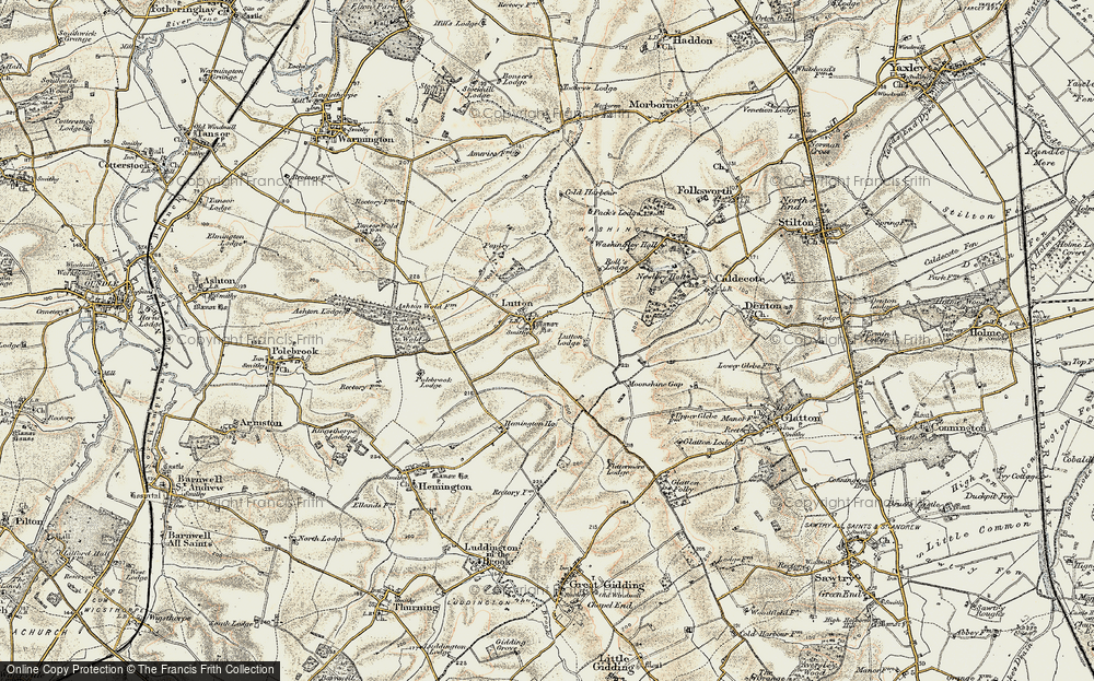 Old Map of Chapel End, 1901 in 1901