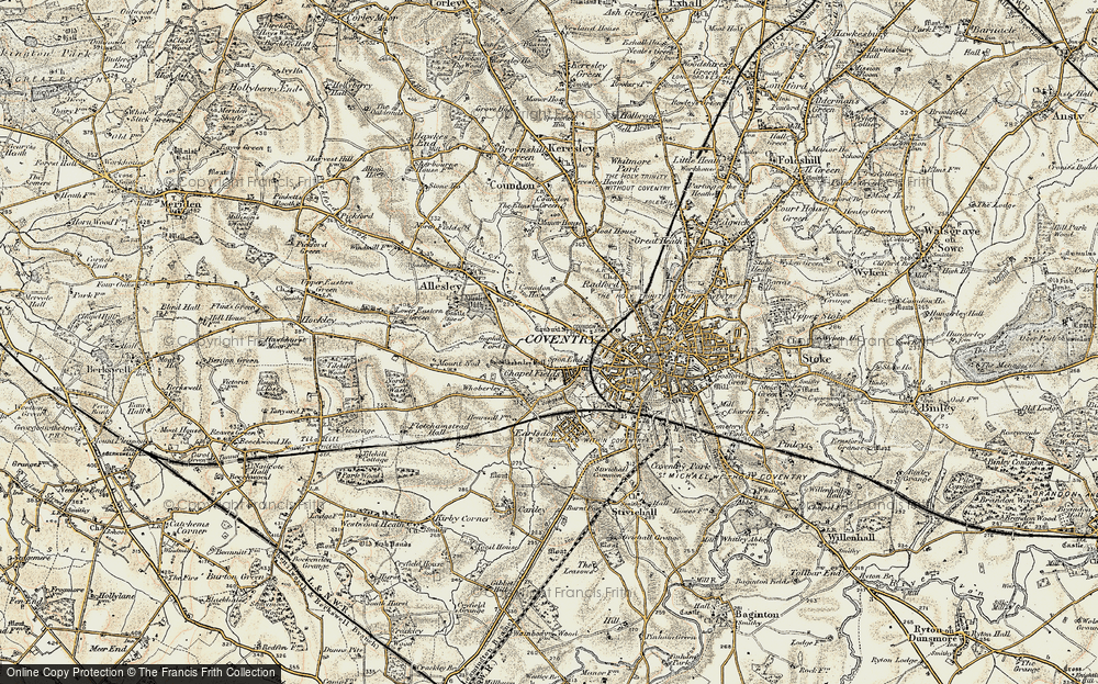 Old Map of Chapel Fields, 1901-1902 in 1901-1902