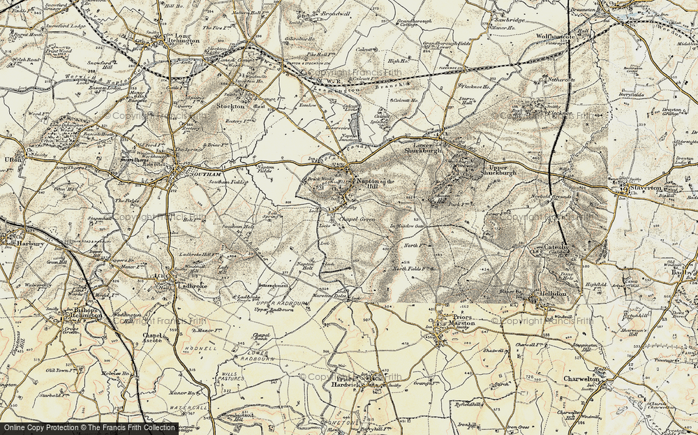 Old Map of Historic Map covering Beacon Hill in 1898-1902