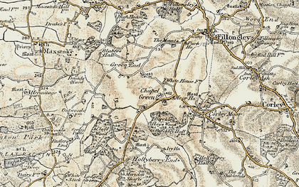 Old map of Chapel Green in 1901-1902