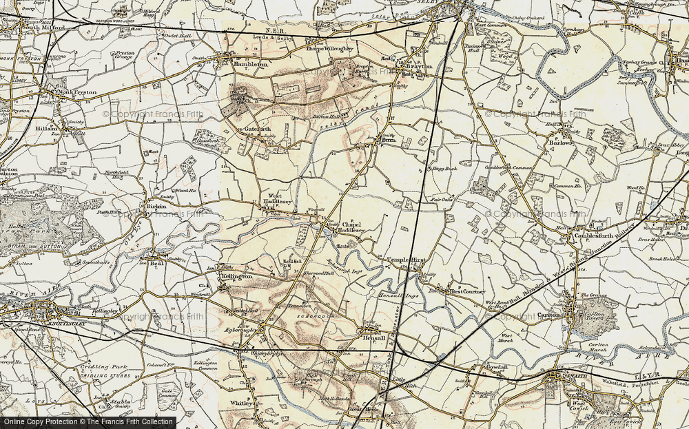 Old Map of Chapel Haddlesey, 1903 in 1903