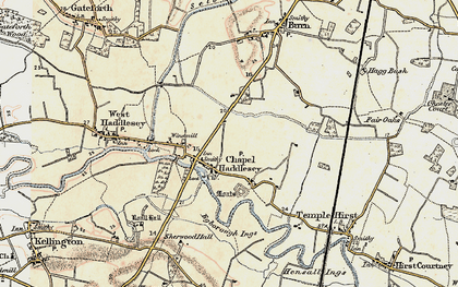 Old map of Chapel Haddlesey in 1903