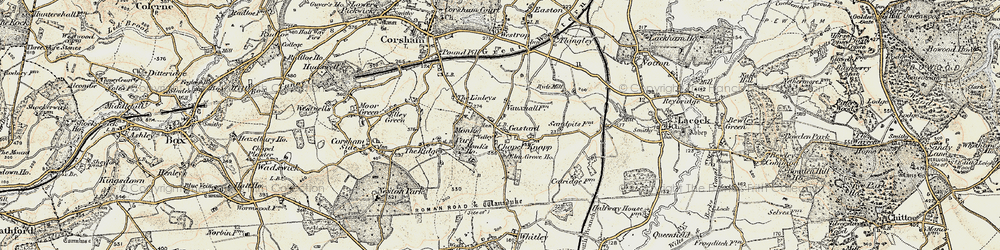 Old map of Chapel Knapp in 1899