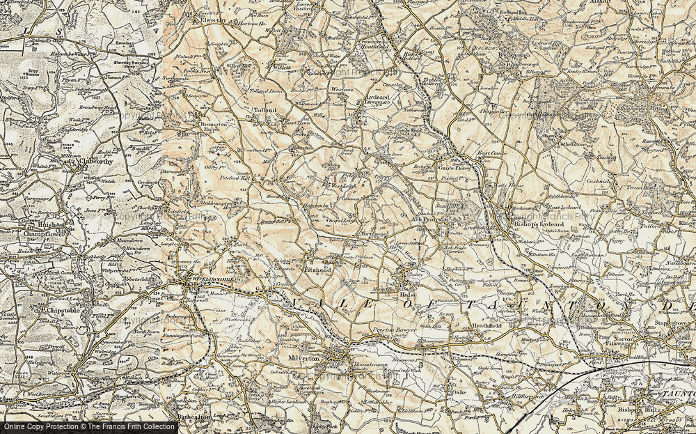 Old Map of Chapel Leigh, 1898-1900 in 1898-1900