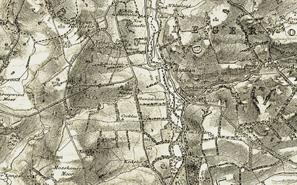 Old map of Chapel Mains in 1901-1904