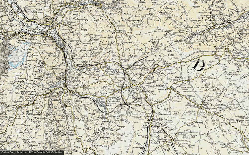 Old Map of Chapel Milton, 1902-1903 in 1902-1903