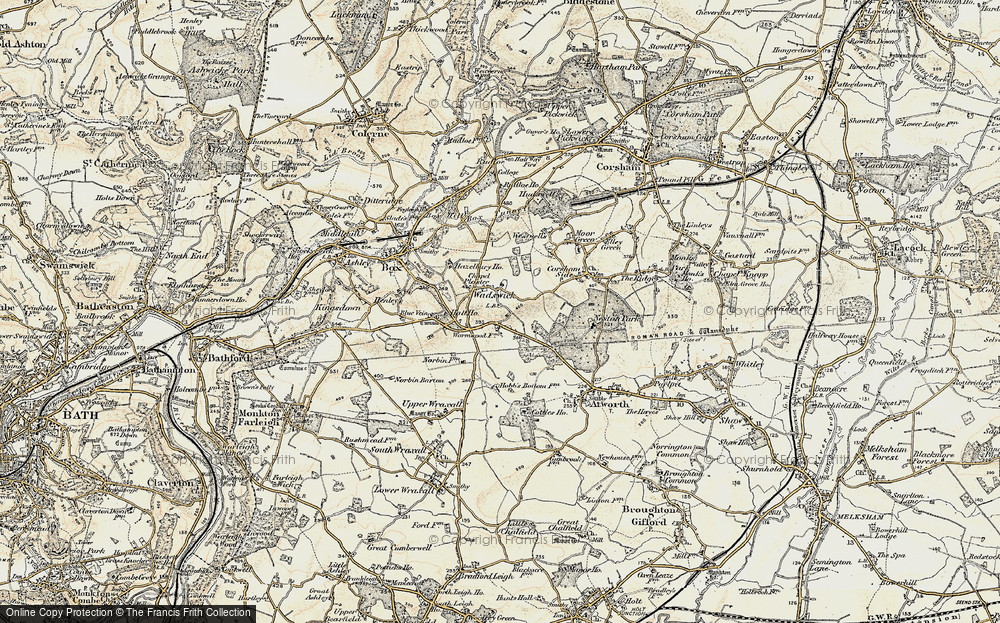 Old Map of Chapel Plaister, 1899 in 1899
