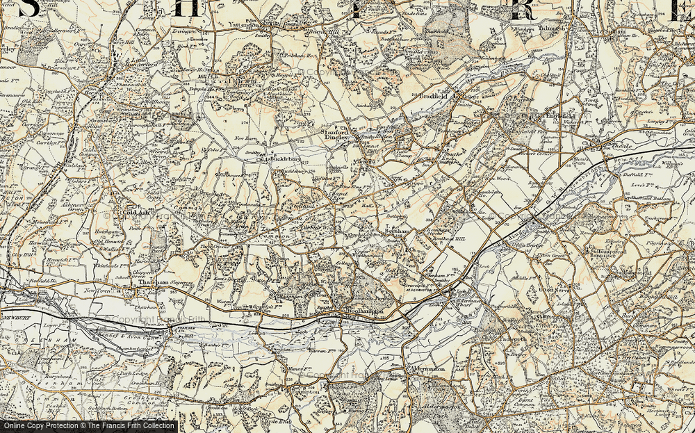 Old Map of Chapel Row, 1897-1900 in 1897-1900