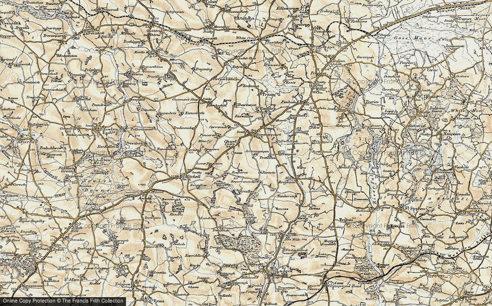 Old Map of Chapel Town, 1900 in 1900