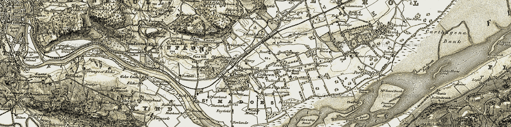 Old map of Chapelhill in 1906-1908