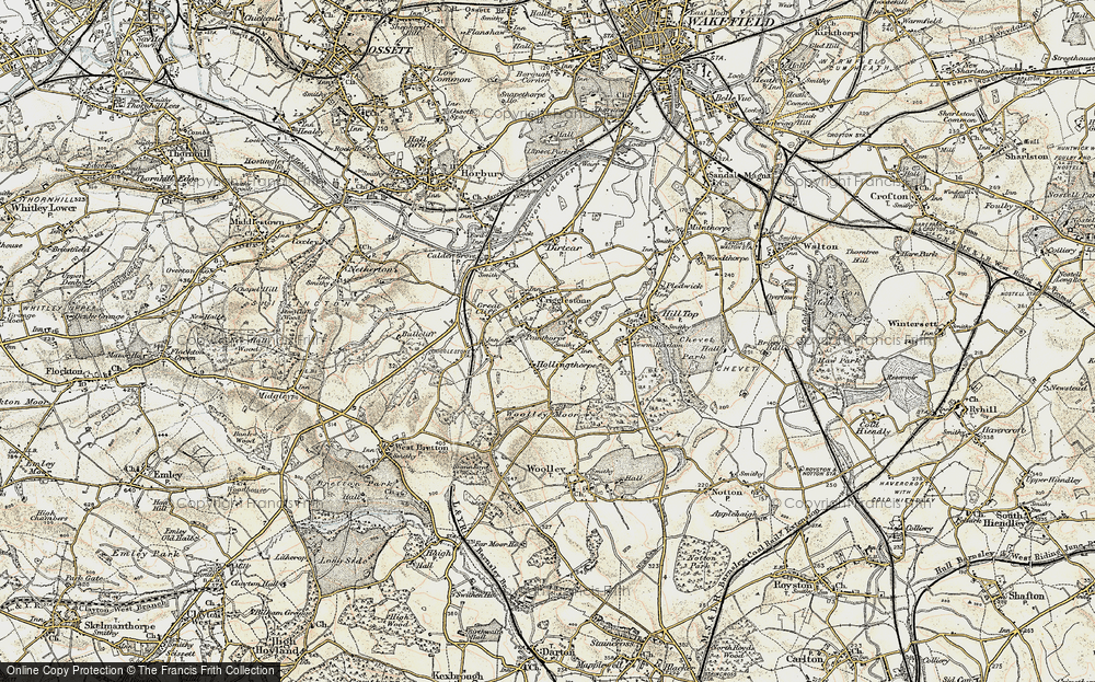 Old Map of Chapelthorpe, 1903 in 1903