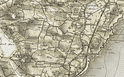 Old map of Chapelton in 1908-1909