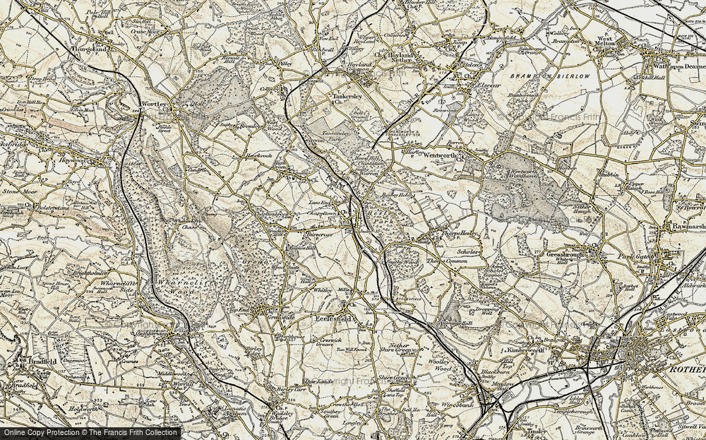 Old Map of Chapeltown, 1903 in 1903