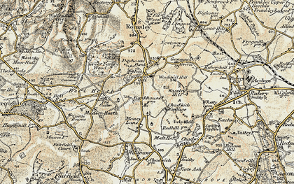 Old map of Chapman's Hill in 1901-1902