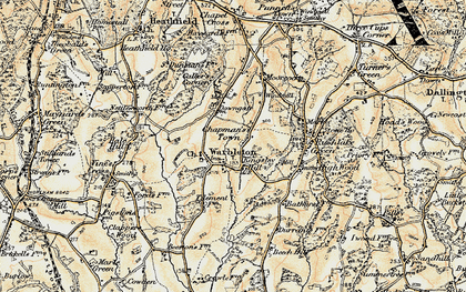 Old map of Chapman's Town in 1898