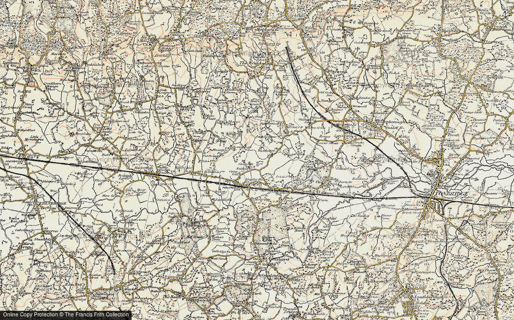 Old Map of Charcott, 1897-1898 in 1897-1898