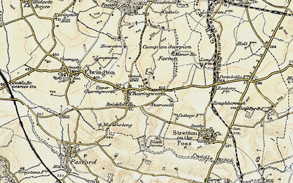 Old map of Braxfield Ho in 1899-1901