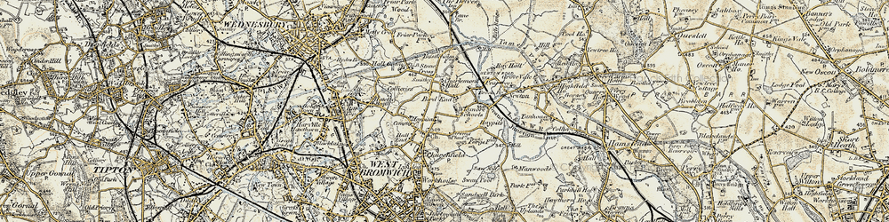 Old map of Charlemont in 1902