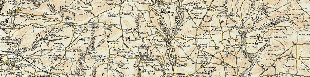 Old map of Charles in 1900