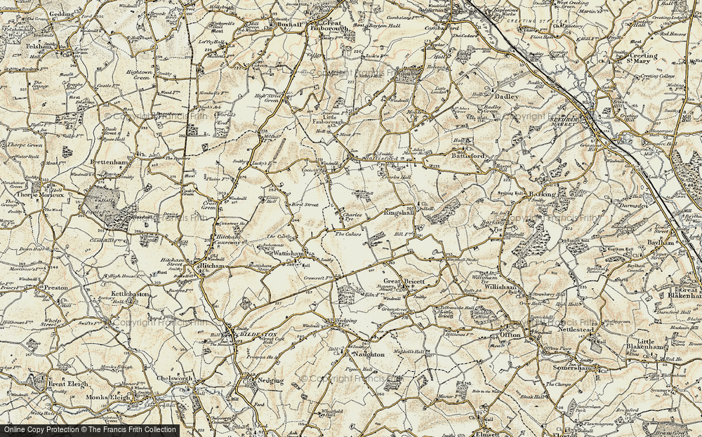 Old Map of Charles Tye, 1899-1901 in 1899-1901