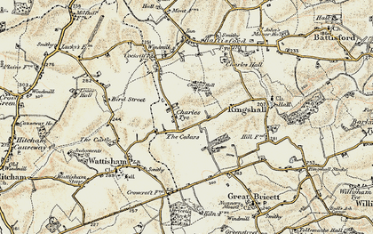 Old map of Charles Tye in 1899-1901